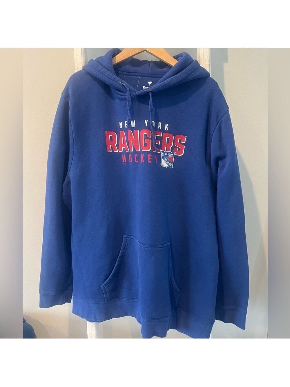Fanatics Royal Blue Pullover New York Rangers Hockey Hoodie nwot 3xl